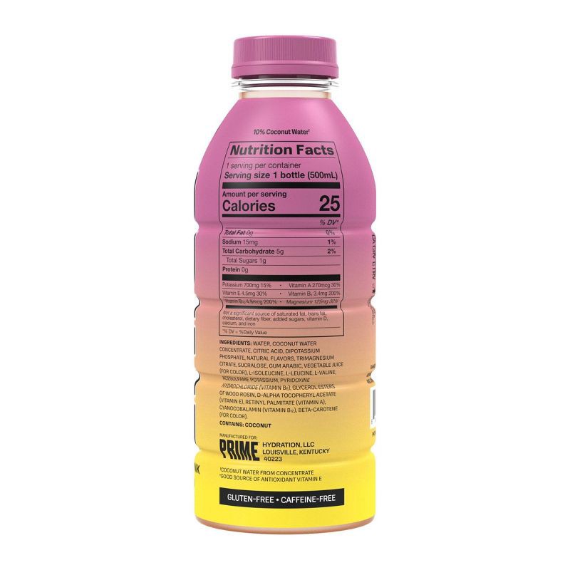 slide 5 of 5, Prime Hydration Strawberry Banana Sports Drink - 6pk/16.9 fl oz Bottles, 6 ct; 16.9 fl oz