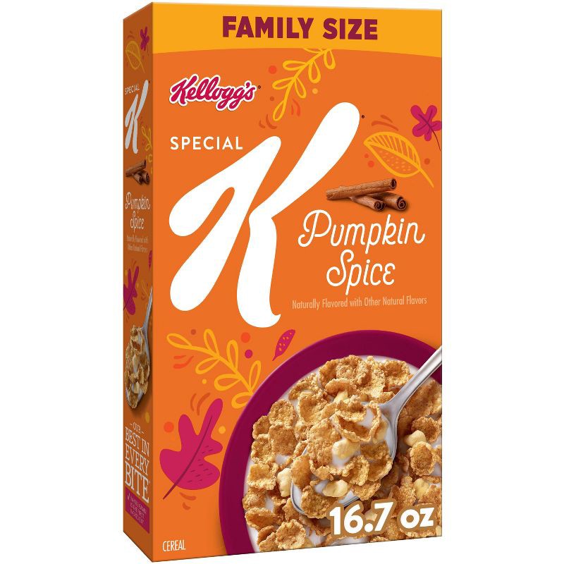 slide 1 of 13, Kellogg's Special K Pumpkin Spice Breakfast Cereal - 16.7oz: No Certified Synthetic Colors, 16.7 oz