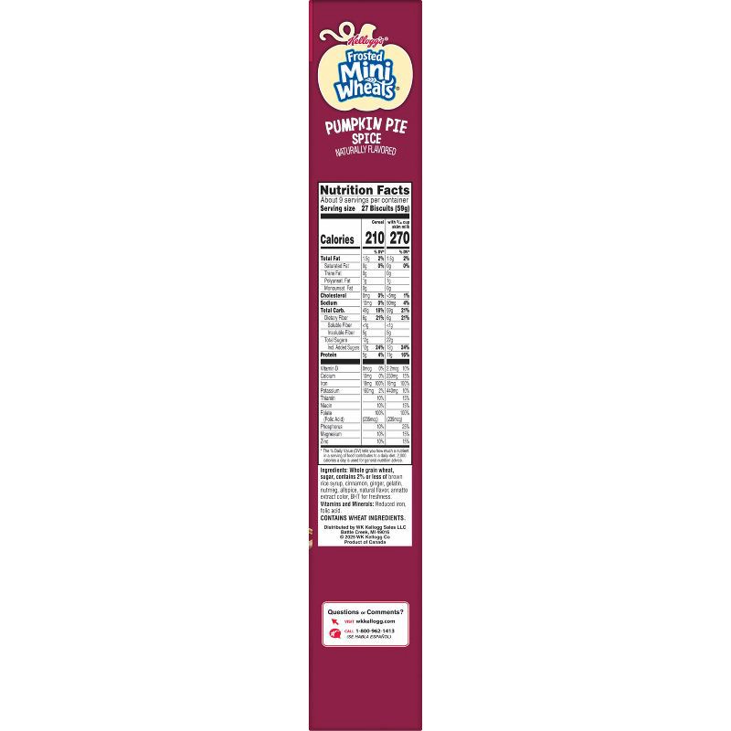 slide 10 of 11, Kellogg's Frosted Mini-Wheats Pumpkin Spice Breakfast Cereal - 20oz, 20 oz