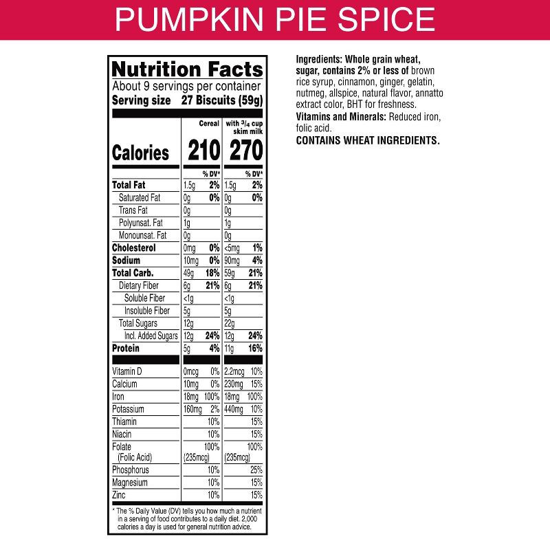 slide 5 of 11, Kellogg's Frosted Mini-Wheats Pumpkin Spice Breakfast Cereal - 20oz, 20 oz