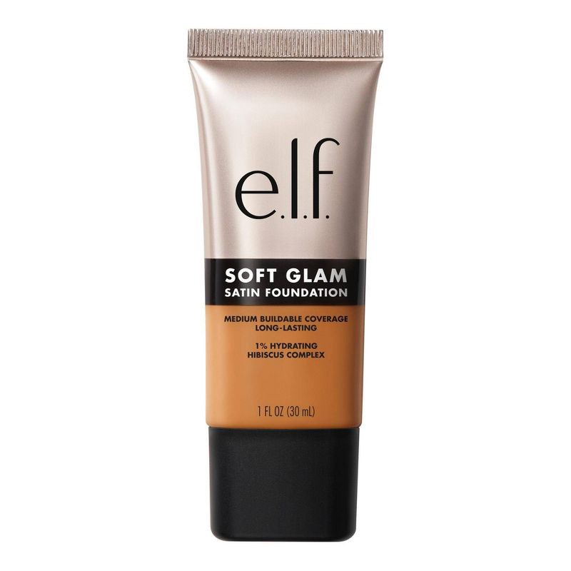 slide 11 of 12, e.l.f. Soft Glam Satin Foundation - 45 Tan Warm - 1 fl oz, 1 fl oz