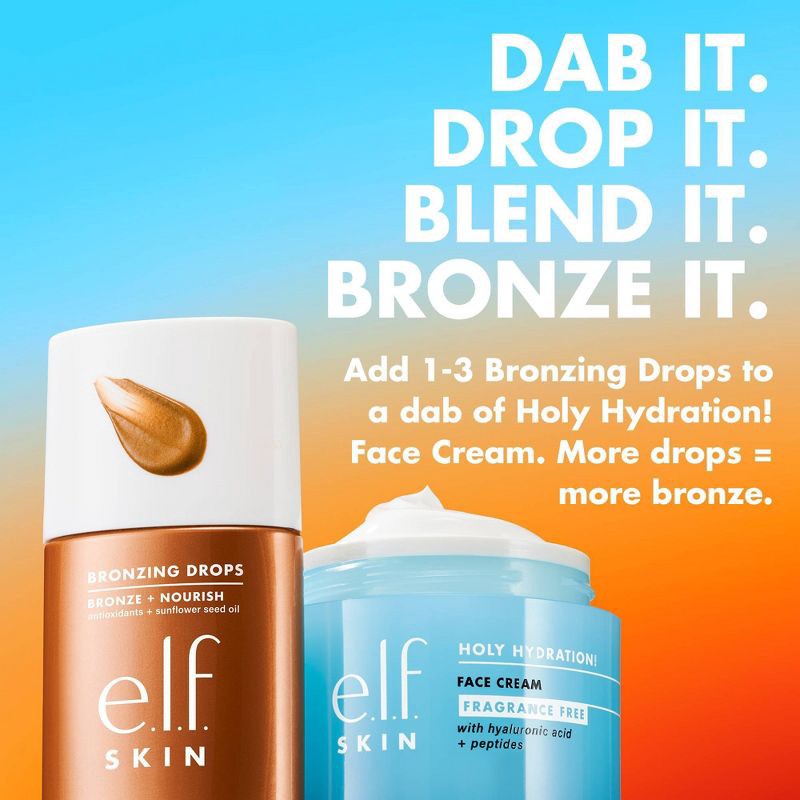 slide 9 of 14, e.l.f. SKIN Bronzing Drops - Pure Gold - 1 fl oz, 1 fl oz