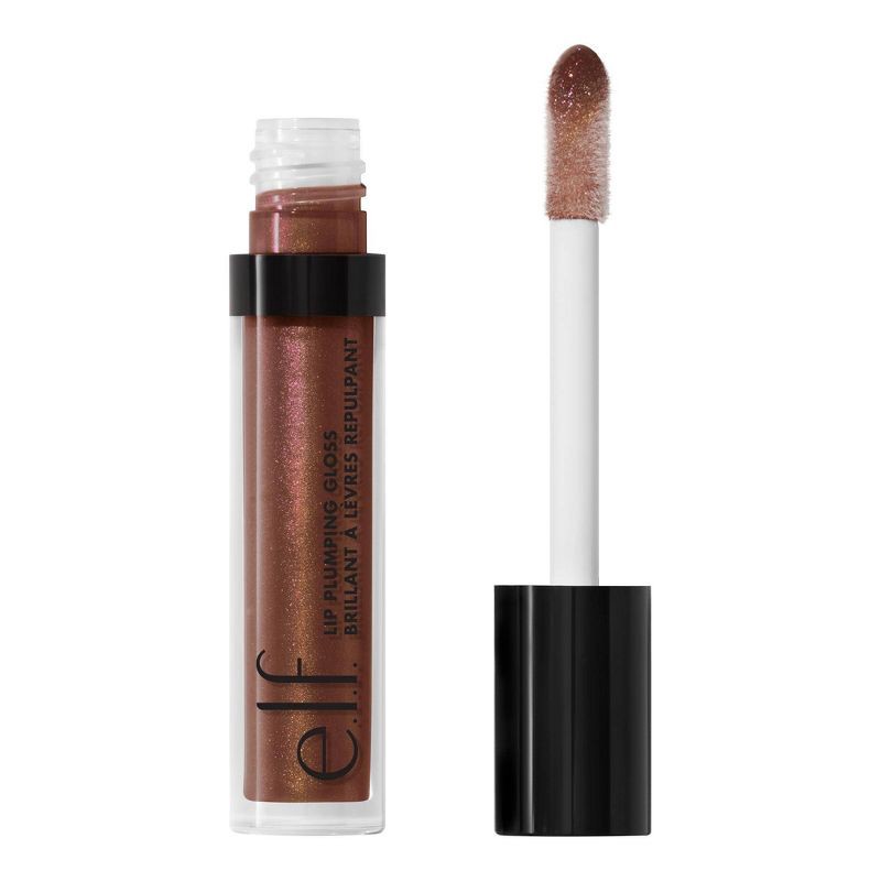 slide 1 of 9, e.l.f. Lip Plumping Gloss - Chocolate Glaze - 0.1 fl oz, 0.1 fl oz