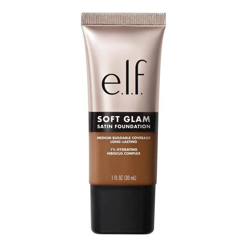 slide 11 of 12, e.l.f. Soft Glam Satin Foundation - 55 Deep Warm - 1 fl oz, 1 fl oz