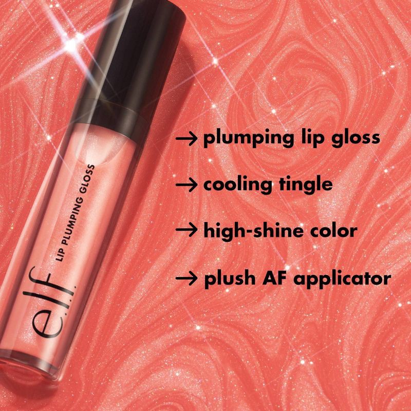 slide 7 of 9, e.l.f. Lip Plumping Gloss - Petal Pressed - 0.1 fl oz, 0.1 fl oz