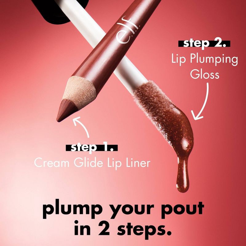slide 8 of 9, e.l.f. Lip Plumping Gloss - Petal Pressed - 0.1 fl oz, 0.1 fl oz
