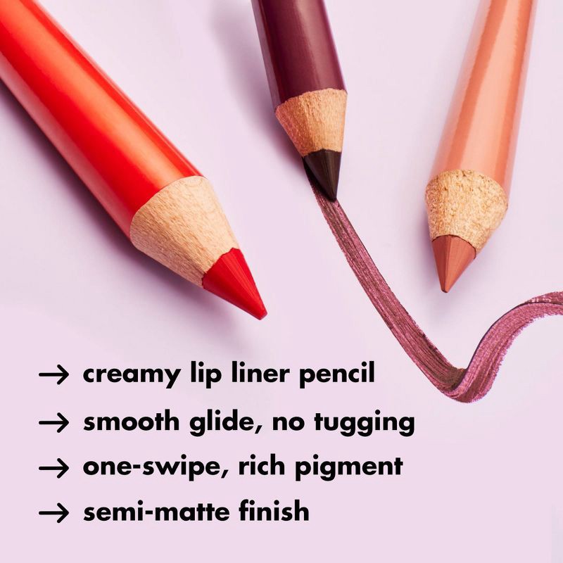 slide 6 of 12, e.l.f. Cream Glide Lip Liner - Baddest Beige - 0.03oz, 0.03 oz