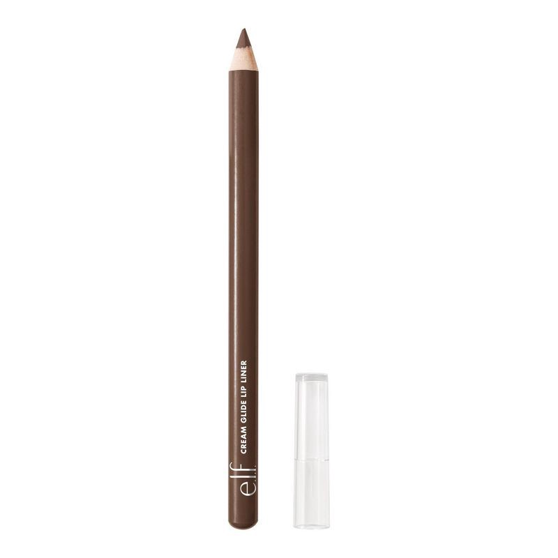 slide 1 of 12, e.l.f. Cream Glide Lip Liner - Dark Cocoa - 0.03oz: Semi-Matte Finish, Paraben-Free, Vegan, 0.03 oz
