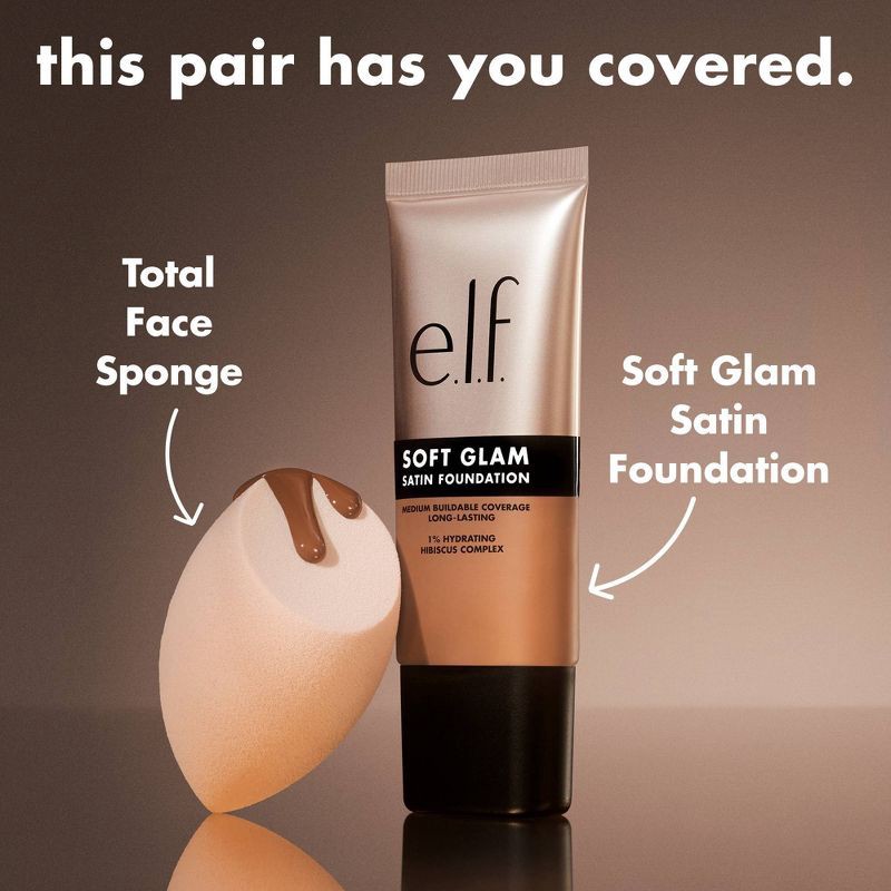 slide 8 of 12, e.l.f. Soft Glam Satin Foundation - 62 Rich Warm - 1 fl oz, 1 fl oz