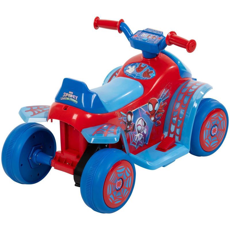 slide 4 of 14, Huffy Spidey and His Amazing Friends Battery Ride-On Quad - 6V - Age 1.5+, 1 ct
