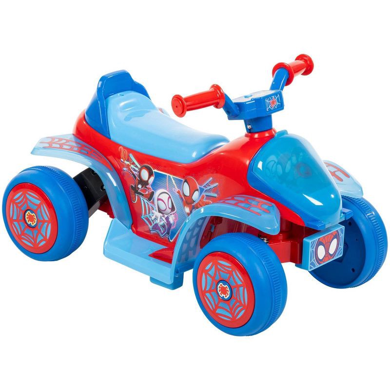slide 1 of 14, Huffy Spidey and His Amazing Friends Battery Ride-On Quad - 6V - Age 1.5+, 1 ct