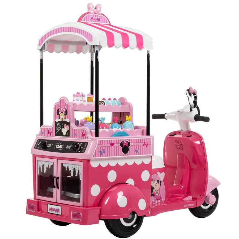 slide 3 of 21, Huffy Disney Minnie Mouse Bakery Cart Battery Ride-On - 6V - Age 3+ - Pink, 1 ct