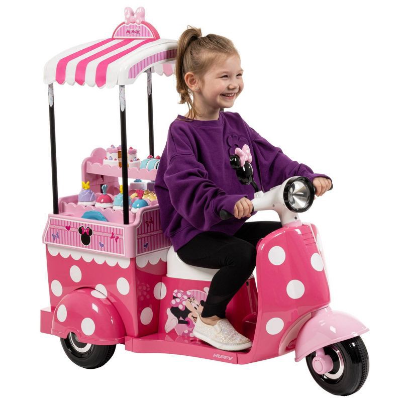 slide 16 of 21, Huffy Disney Minnie Mouse Bakery Cart Battery Ride-On - 6V - Age 3+ - Pink, 1 ct