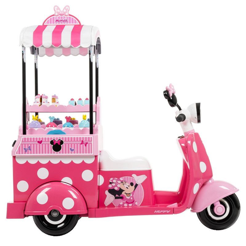 slide 17 of 21, Huffy Disney Minnie Mouse Bakery Cart Battery Ride-On - 6V - Age 3+ - Pink, 1 ct