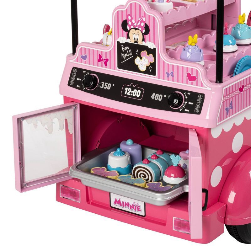 slide 4 of 21, Huffy Disney Minnie Mouse Bakery Cart Battery Ride-On - 6V - Age 3+ - Pink, 1 ct
