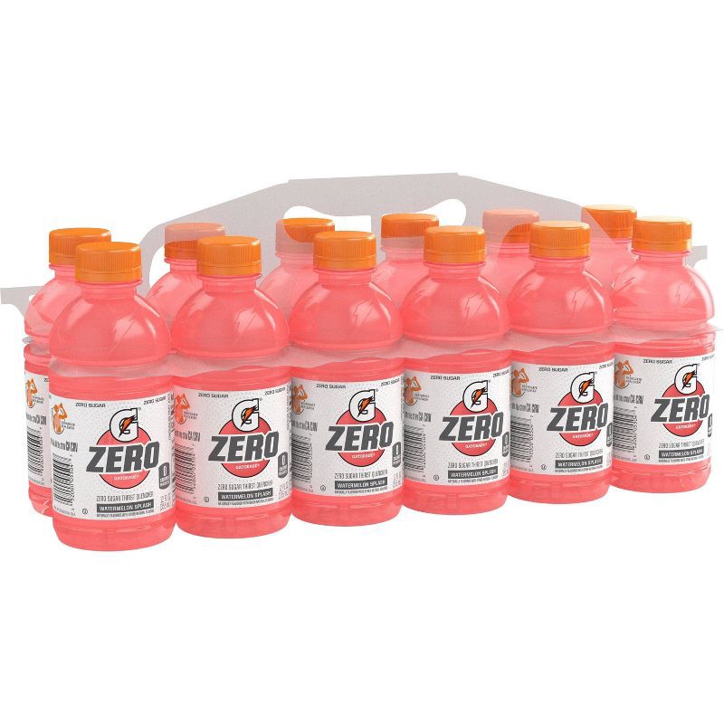 slide 2 of 4, Gatorade G Zero Watermelon Splash Sports Drink - 12pk/12 fl oz Bottles, 12 ct; 12 fl oz