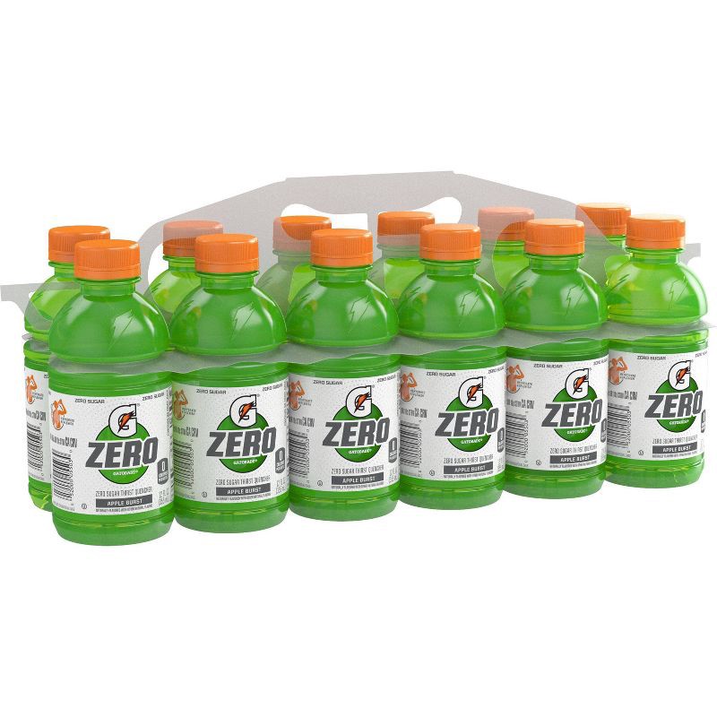 slide 2 of 4, Gatorade G Zero Apple Burst Sports Drink - 12pk/12 fl oz Bottles, 12 ct; 12 fl oz