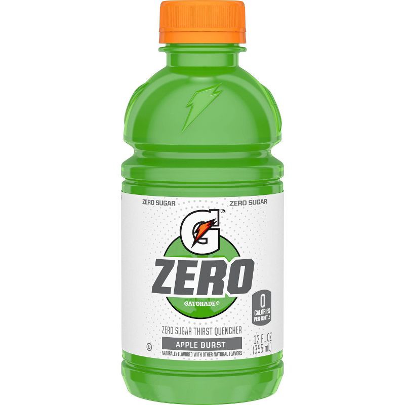 slide 3 of 4, Gatorade G Zero Apple Burst Sports Drink - 12pk/12 fl oz Bottles, 12 ct; 12 fl oz