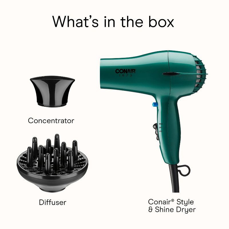 slide 11 of 11, Conair Style & Shine Hair Dryer, 1 ct