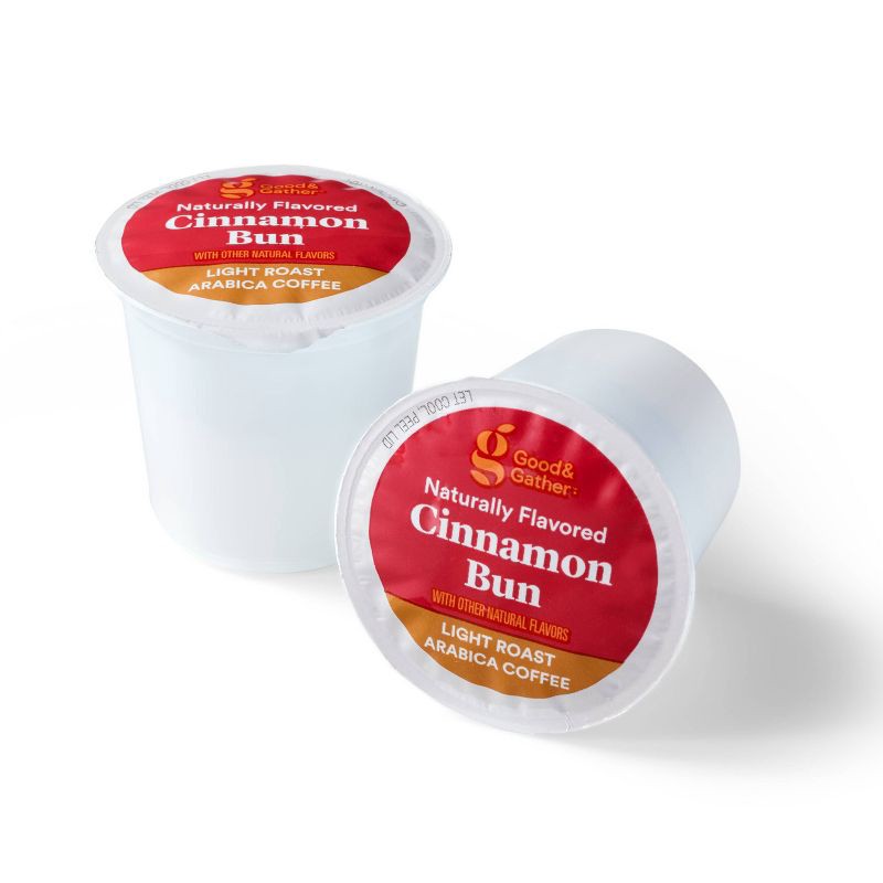 slide 2 of 4, Naturally Flavored Cinnamon Bun With Other Natural Flavors Single Serve Light Roast Coffee - 16ct - Good & Gather™, 16 ct