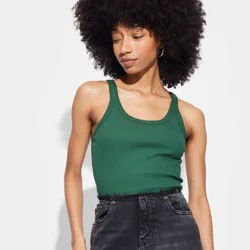 Women's Tank Top - Wild Fable™ Dark Green XL