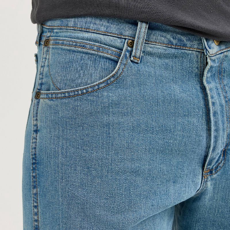 slide 12 of 13, Wrangler Men's Relaxed Fit Straight Jeans - Light Wash 42x30: Midweight Denim, Stretch, 42" Waist, 30" Inseam, 1 ct