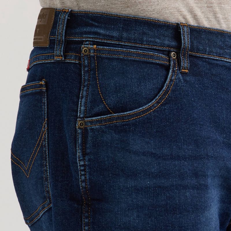 slide 5 of 6, Wrangler Men's Relaxed Fit Straight Jeans - Navy Denim 34x30, 1 ct