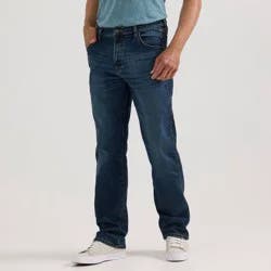 Wrangler Men's Relaxed Fit Bootcut Jeans - Dark Wash 30x32: Midweight Denim, Stretch Fabric, 30" Waist, 32" Inseam