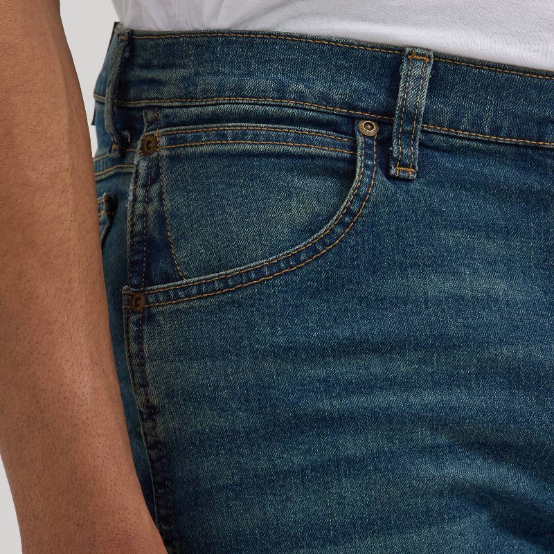 slide 5 of 7, Wrangler Men's Relaxed Fit Straight Jeans - Dark Wash 34x29: Midweight Denim, 99% Cotton, 1% Elastane, Mid Rise, Machine Wash, 1 ct