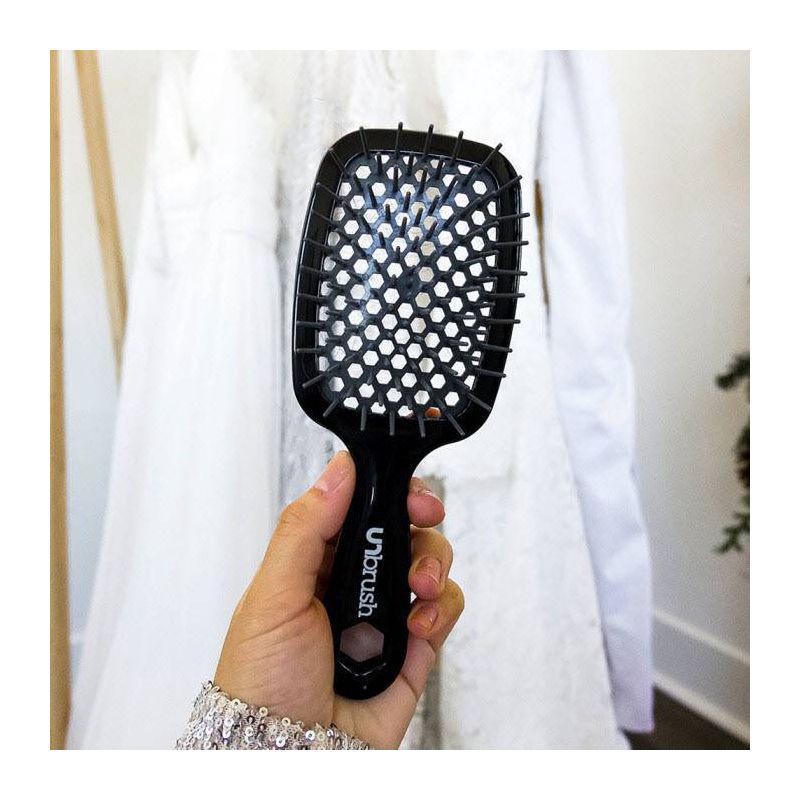 slide 4 of 6, UNbrush Detangler Hair Brush - Midnight, 1 ct