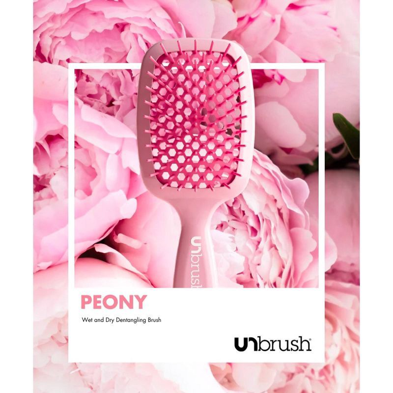 slide 4 of 5, UNbrush Detangler Hair Brush - Peony Light Pink, 1 ct