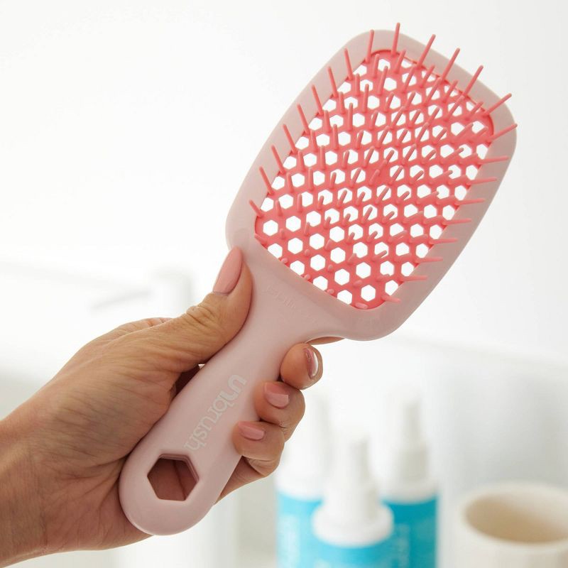 slide 5 of 5, UNbrush Detangler Hair Brush - Peony Light Pink, 1 ct