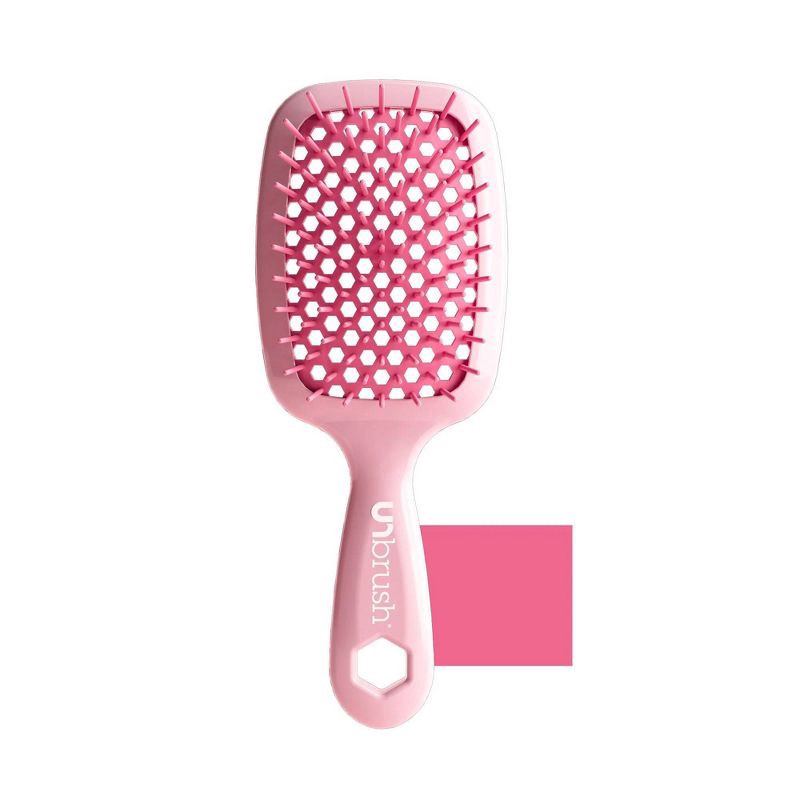 slide 1 of 5, UNbrush Detangler Hair Brush - Peony Light Pink, 1 ct