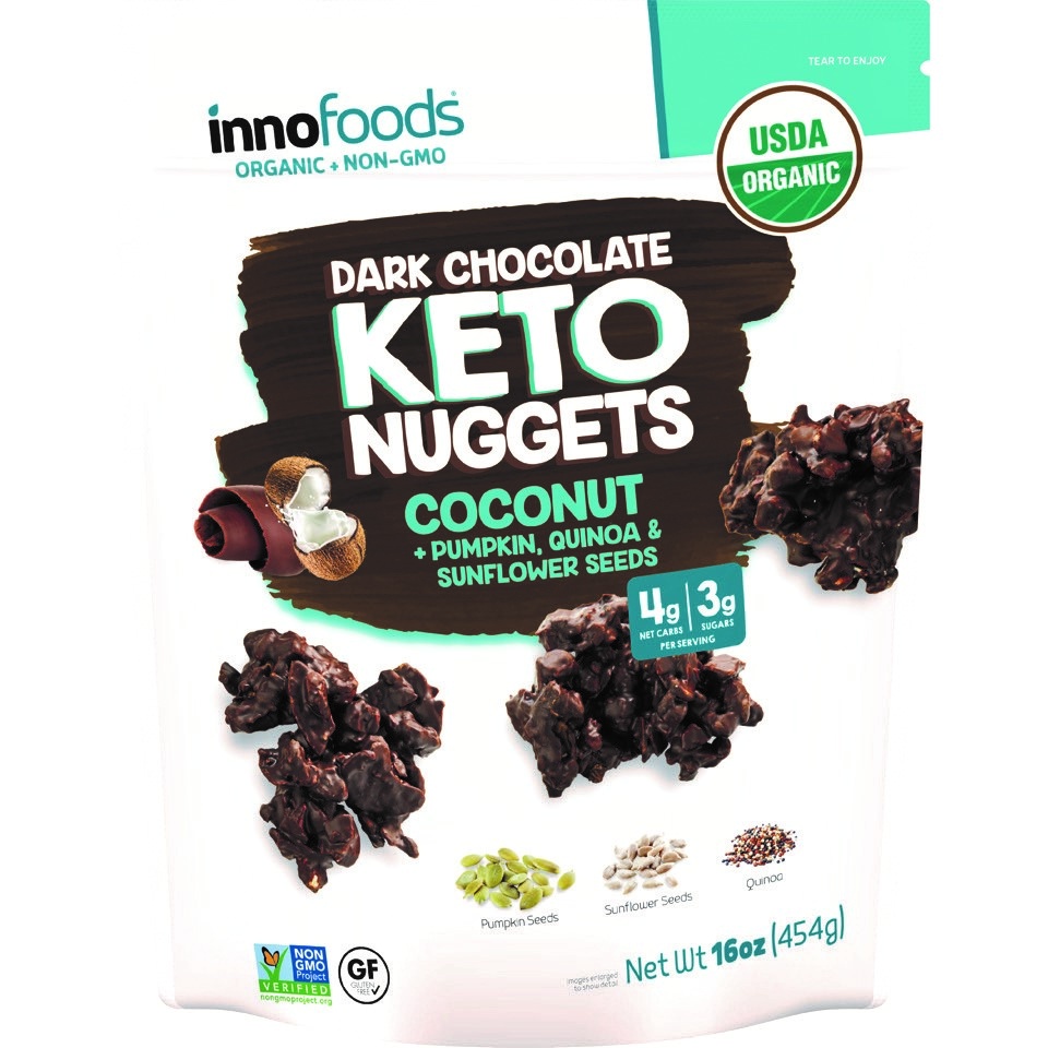 slide 1 of 2, Inno Foods Inc Inno Foods Organic Dark Chocolate Keto Nuggets, 16 oz