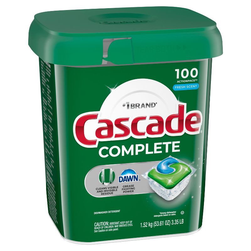 slide 13 of 14, Cascade Fresh Scent Complete Pods Dishwasher Detergents - 100ct, 100 ct