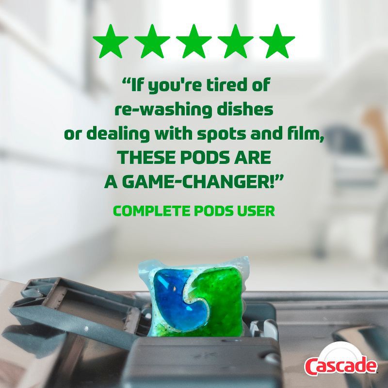 slide 8 of 14, Cascade Fresh Scent Complete Pods Dishwasher Detergents - 100ct, 100 ct