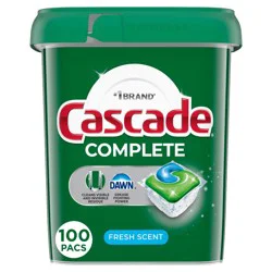 Cascade Fresh Scent Complete Pods Dishwasher Detergents - 100ct
