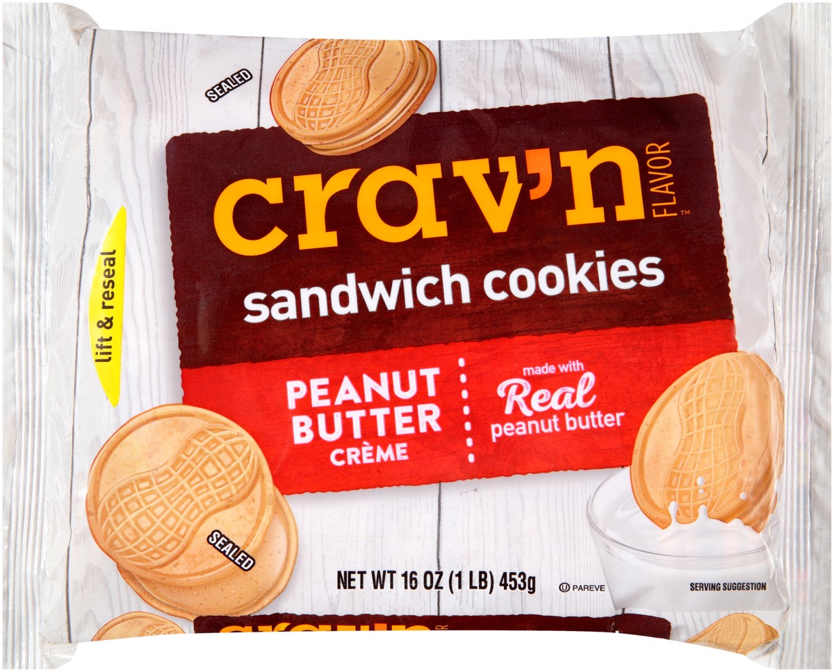 slide 6 of 9, Crav'n Flavor Cravn Peanut Butter Cookies, 16 oz