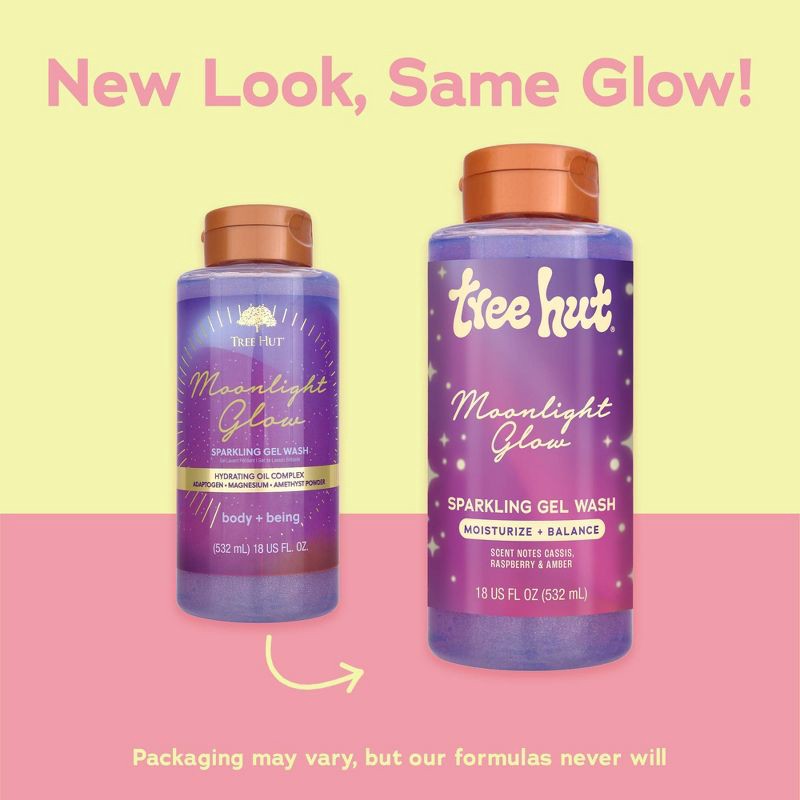 slide 2 of 13, Tree Hut Exclusive Moonlight Glow Foaming Gel Body Wash - 18 fl oz, 18 fl oz