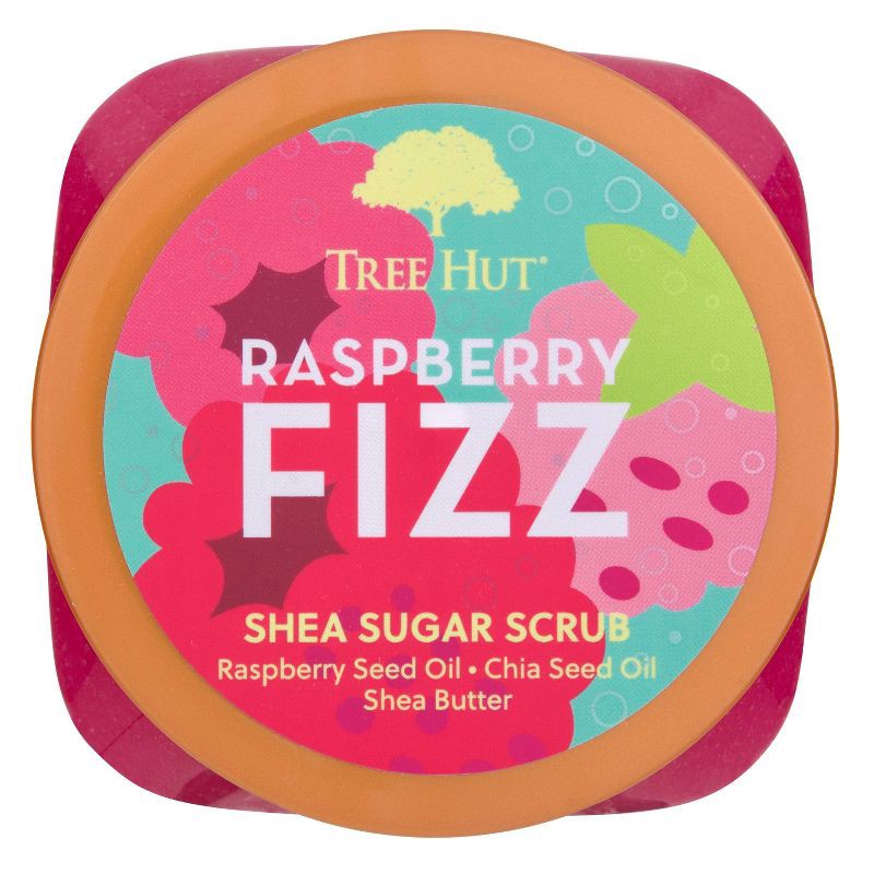 slide 4 of 12, Tree Hut Raspberry Fizz Shea Sugar Scrub - 18oz, 18 oz
