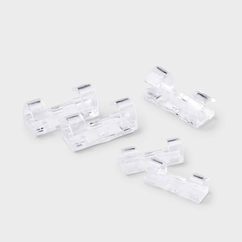 slide 2 of 3, Clear Cable Clips - dealworthy™ 24ct: Cable Management Accessories, 24 ct