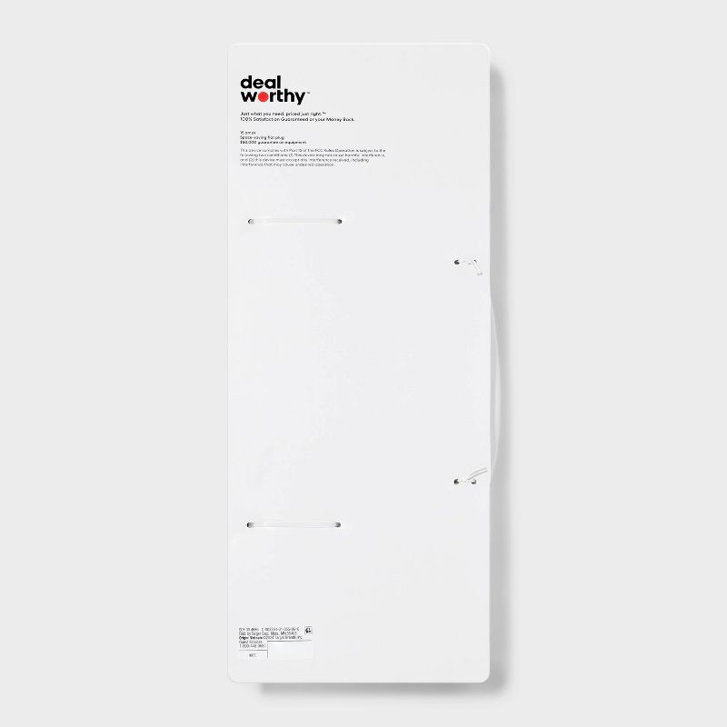 slide 3 of 3, 6-Outlet Surge Protector with 4' Extension Cord 720J - dealworthy™ White: LED, Circuit Breaker, Grounded, 1 ct