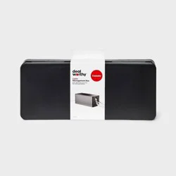 13.5&quot; x 5.5&quot; x 5.5&quot; Cable Management Box - dealworthy™ Black