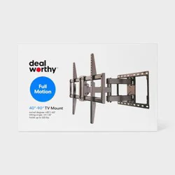 Full Motion 40" - 90" TV Mount - dealworthy™: Steel, 120lb Capacity