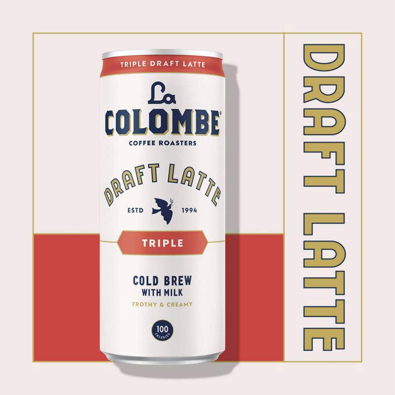 slide 2 of 12, La Colombe Triple Draft Latte - 4pk/9 fl oz Cans, 4 ct; 9 fl oz