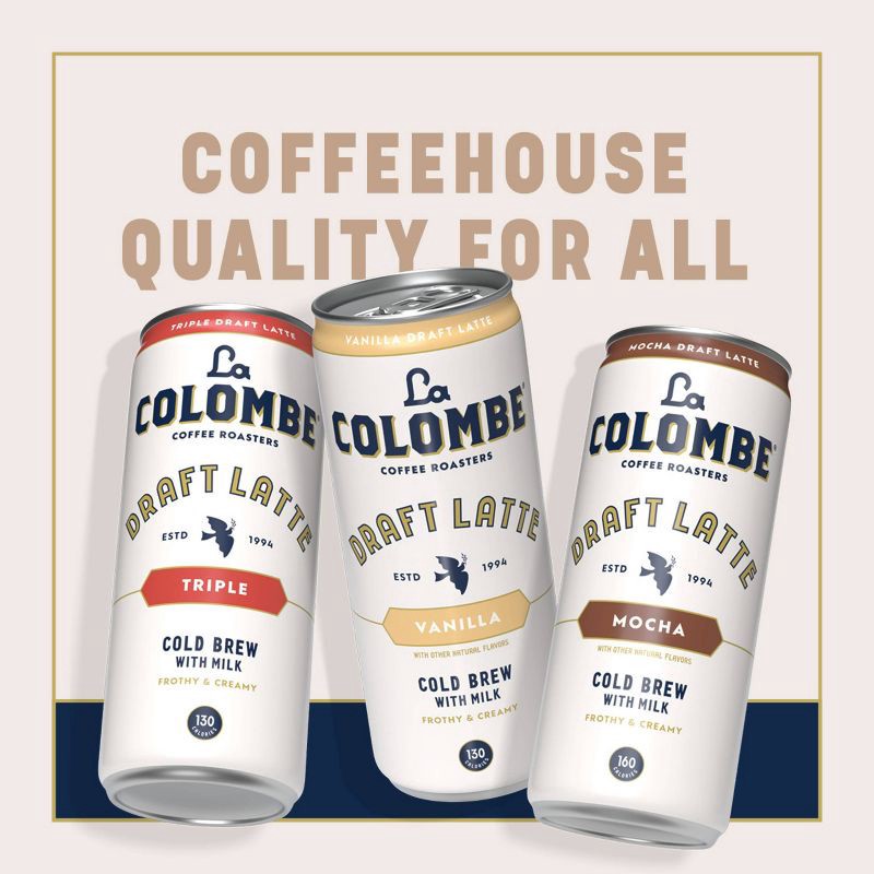 slide 6 of 12, La Colombe Triple Draft Latte - 4pk/9 fl oz Cans, 4 ct; 9 fl oz