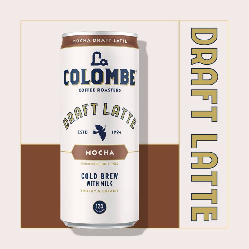 slide 2 of 12, La Colombe Mocha Draft Latte - 4pk/9 fl oz Cans, 4 ct; 9 fl oz