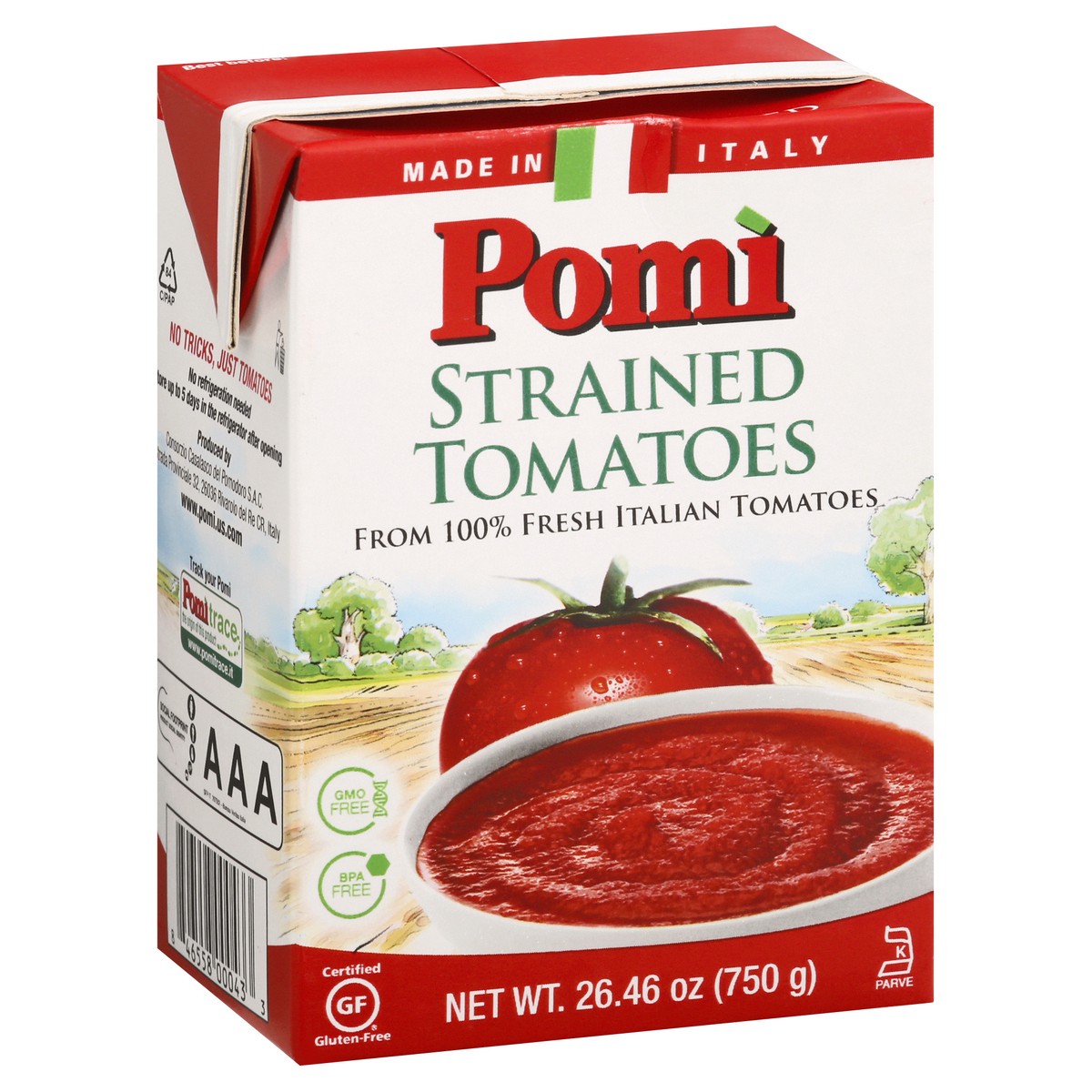 slide 2 of 13, Pomi Pomì Strained Tomatoes, 26.46 oz