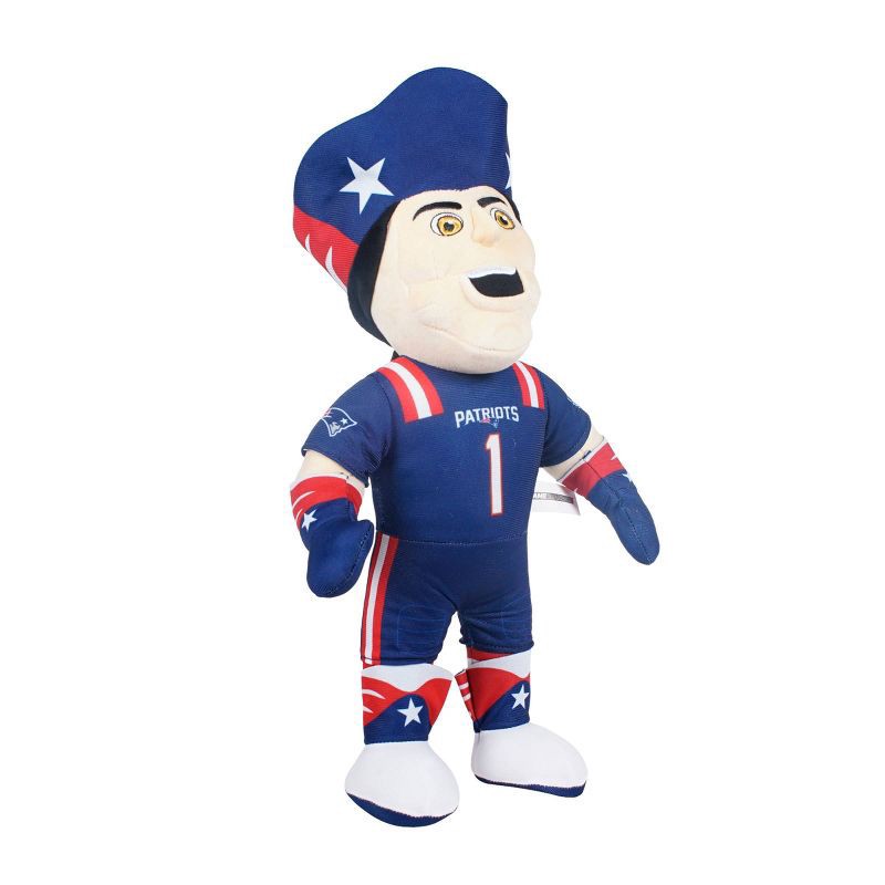 slide 2 of 3, NFL New England Patriots Stuffed Mascot: Polyester Animal Figure, 14" Height, 1 ct