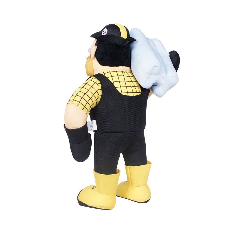 slide 3 of 3, NFL Pittsburgh Steelers Stuffed Mascot: Polyester Animal Figure, 13.5" Height, 1 ct
